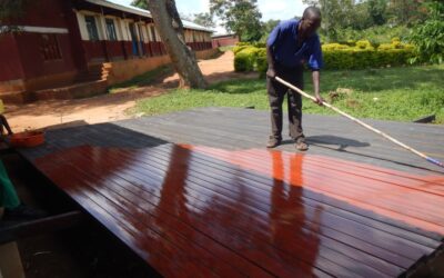 Dining Hall roofing preparation
