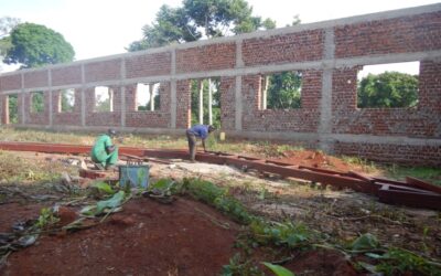 Dining Hall roofing start