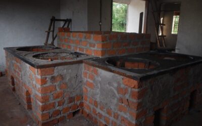Kitchen bare brickwork